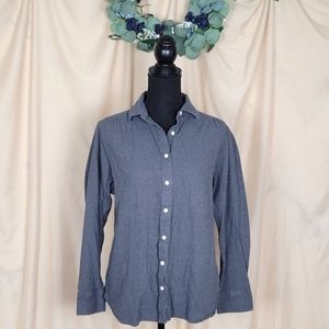 Land's End Gray Flannel Button Down